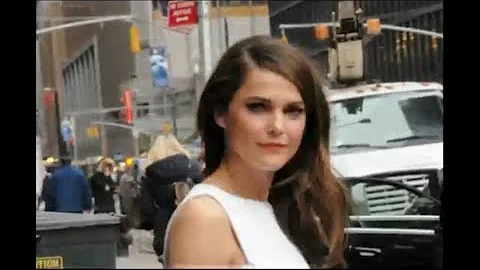 Keri Russel after Letterman Show 02/20/2014