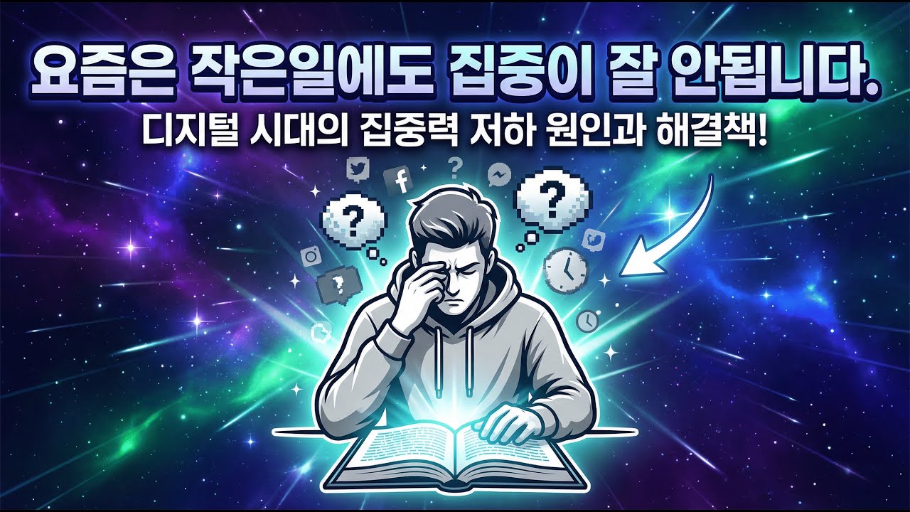 요즘은 작은일에도 집중이 잘 안됩니다 | 편하게 틀어놓고 들으세요.