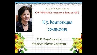 ЕГЭ 2018. Сочинение по тексту. К 5. Композиция сочинения