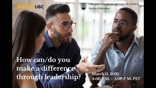Full How can you make a difference through leadership Update