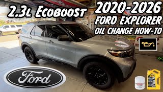 2020-2026 Ford Explorer Oil & Filter Change How-To