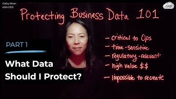 Protecting Business Data 101: What Data Should I Protect? (Part 1/4)