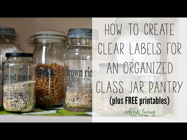 The DIY (and Charming!) Way to Permanently Label Glass Kitchen Canisters