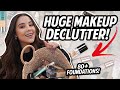 HUGE MAKEUP DECLUTTER ORGANIZATION! *getting rid of new and expired makeup*