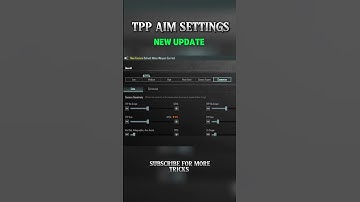 TPP AIM SETTINGS ✅ For Guide BGMI & PUBG MOBILE 🥷✅ #pubgmobile #systumm_01_yt #bgmi