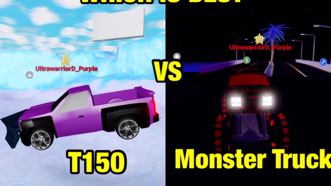 ROBLOX MAD CITY : T150 VS MONSTER TRUCK (WHICH IS BEST)
