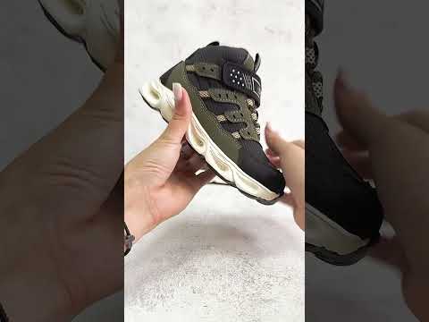 Дитяче демосизонне взуття для хлопчика черевики світні хайтопи утеплені на липучці РОЗМІР:30,31, видео 1