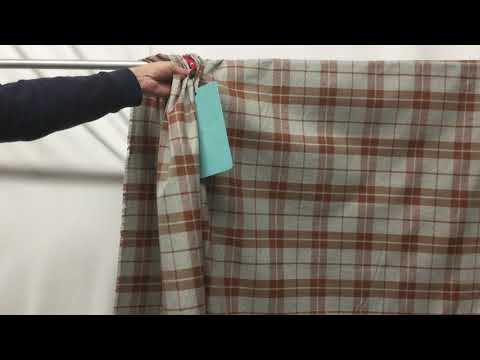 Brown And Green Plaid Upholstery Fabric