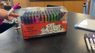 90-pack of colorful dry erase markers!