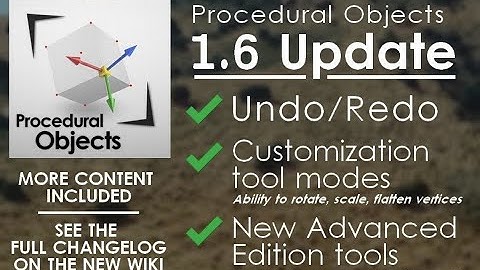 Procedural Objects Update 1.6 - Cities Skylines showcase (Undo is now here!)