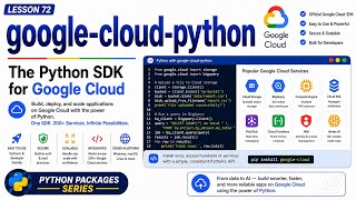 Lesson 72 - google-cloud-python: The Python SDK for Google Cloud | Python Packages Series | Uplatz