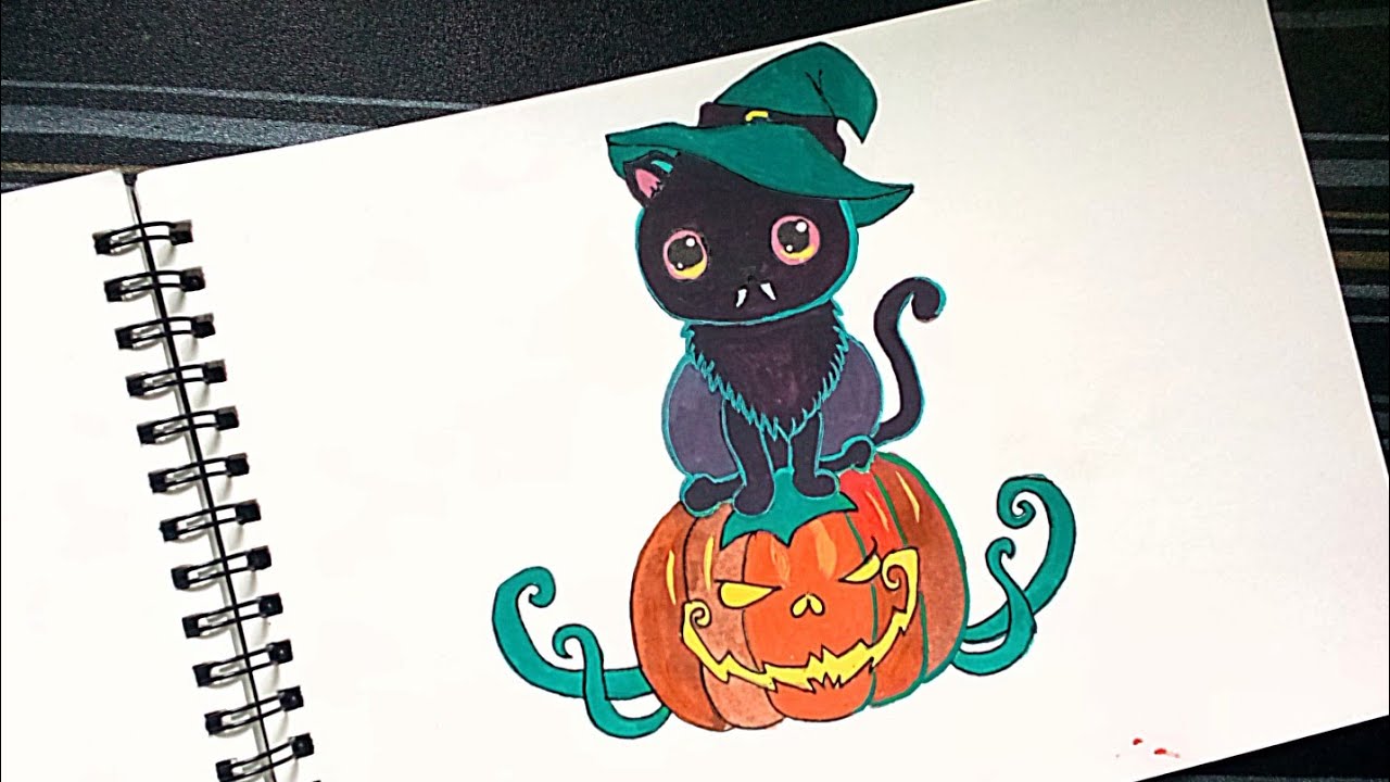 How To Draw A Cute Halloween Drawing Halloween Drawing drawing art how-to-draw-a-cute-halloween-drawing-halloween-drawing-drawing-art