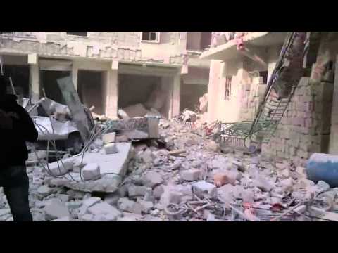 حلب الأنصاري شرقي 29 11 2012 المقطع الكامل للمجزرة التي راح ضحيتها العشرات
