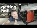 Installing a portable 12 volt diesel heater into a caravan or camper trailer, ready for winter!