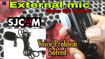 External Mic for sjcam Sj6 ll Voice Problem solved ll Sjcam sj6 legend