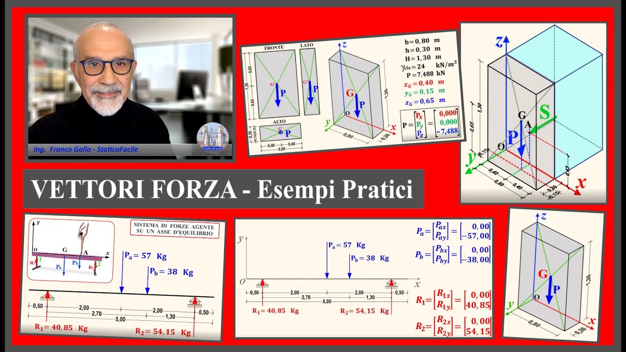 VETTORI FORZA Esempi Pratici