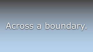 What does Transboundary mean?