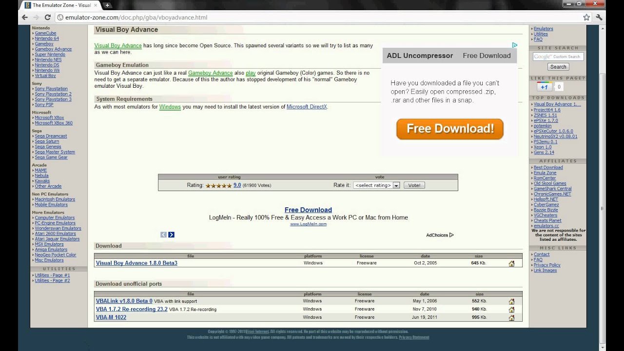 How to Install Visual Boy Advance - YouTube