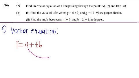 VECTORS-2024 Additional mathematics internal G12 ECZ exam Q10 P1