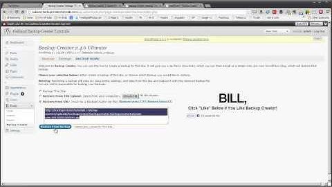 Backup Creator Tutorials - How to Deploy a Clone or Restore from Backup Method #1 - via URL