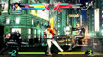 Ultimate Marvel Vs. Capcom 3 Gameplay Xbox360 HD (GodGames Preview)