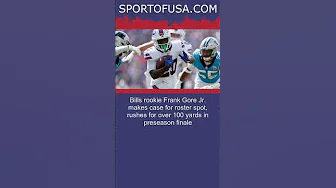 Bills rookie Frank Gore Jr. makes case for roster spot, rushes for over 100 yards in pr.. #shorts thumbnail