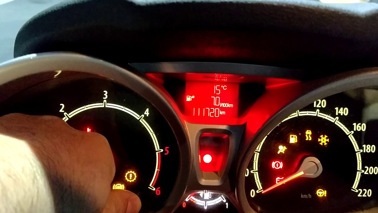 Ford Fiesta MK6 water temperature hidden menu YouTube