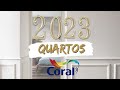 CORES E COMBINAÇÕES PARA QUARTOS - TENDÊNCIAS 2023 CORAL