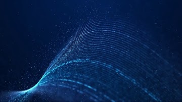 Wave & Particles Background Video - Futuristic
