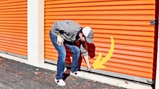 Man Finds Safe Inside Storage, Drops To His Knees