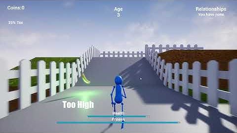 UE4 Endless runner project: Health and Fitness