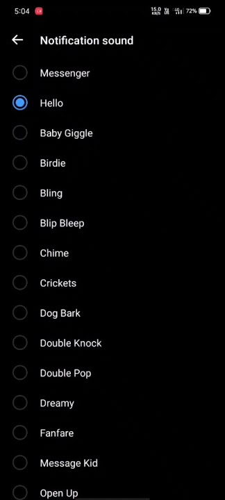 masenger hello notification sounds