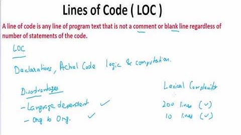 Lines of Code (LOC) | Software Engineering | Software Size Estimation