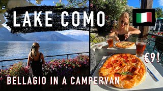 LAKE COMO in a Campervan  Exploring Bellagio Italy