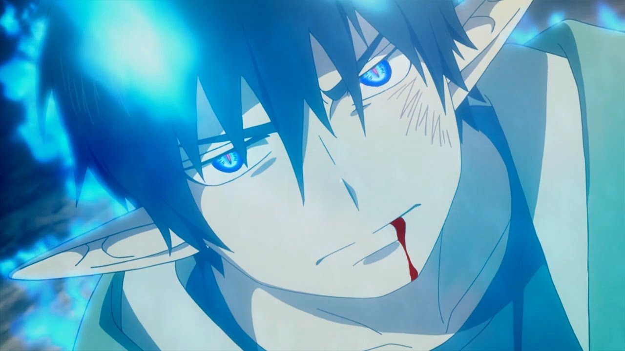 blue exorcist flames