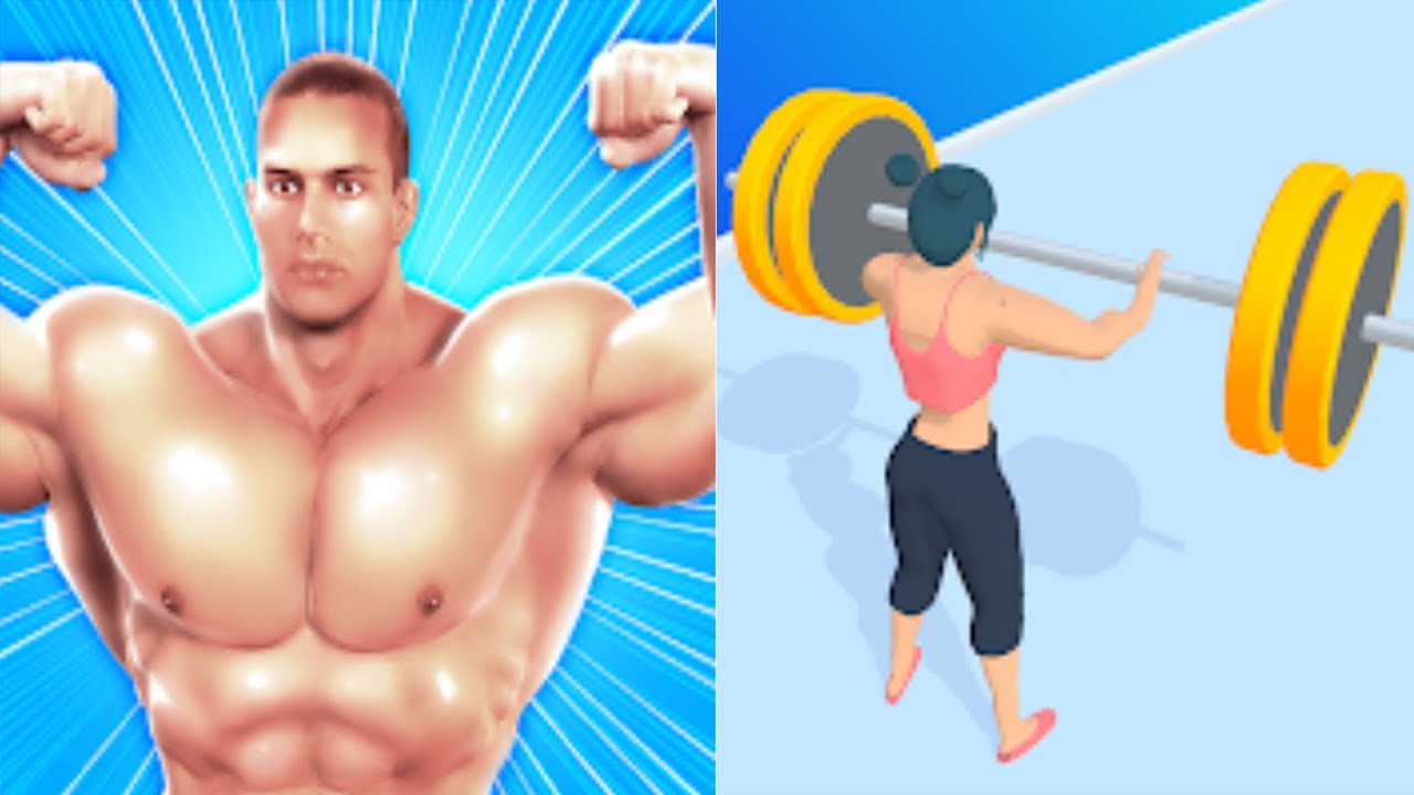 Muscle Race 3D Vs Weigh Runner (IOS, Android) Gameplay #11