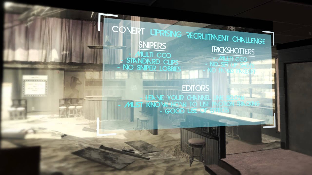 Covert Uprising Recruitment Challenge 2014 [Open]