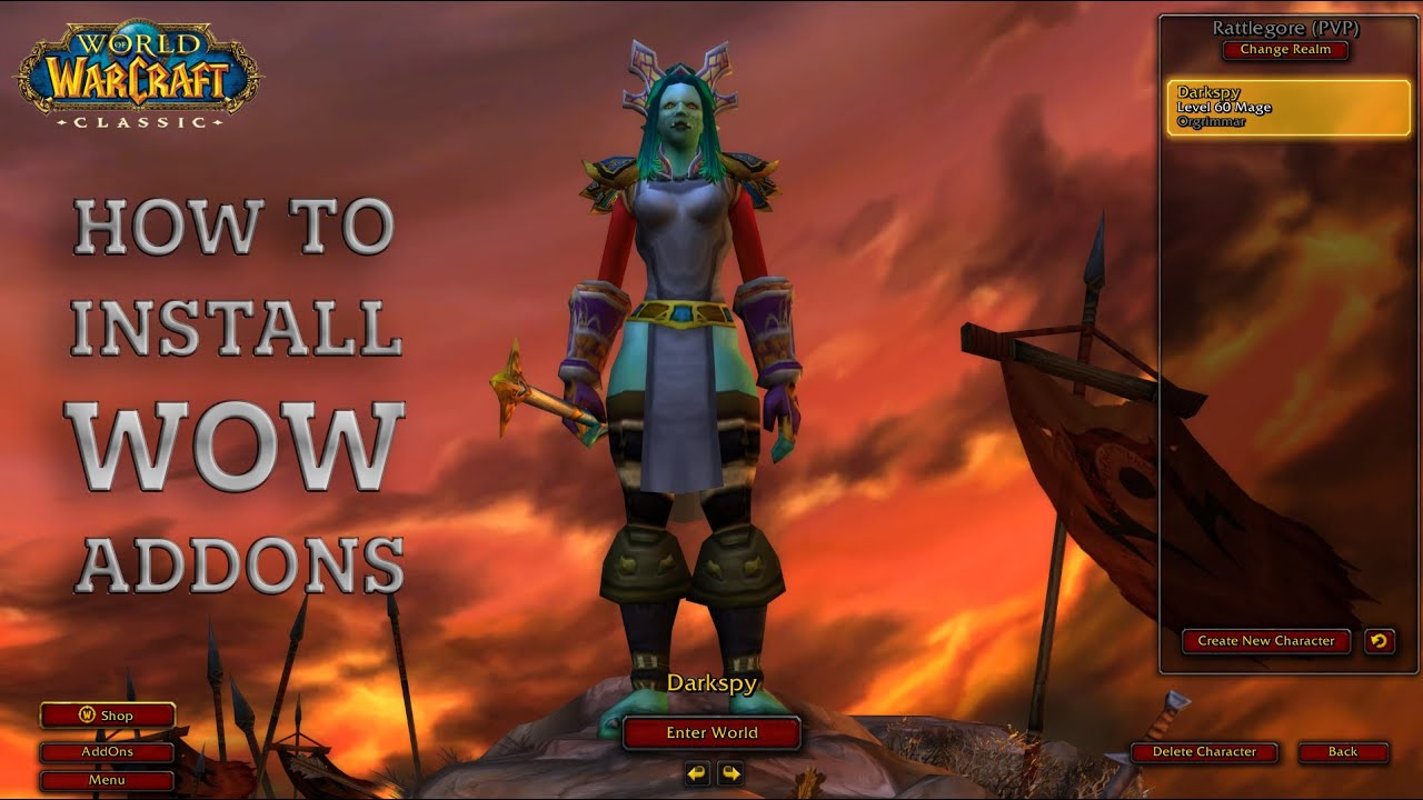 how to add addons to wow