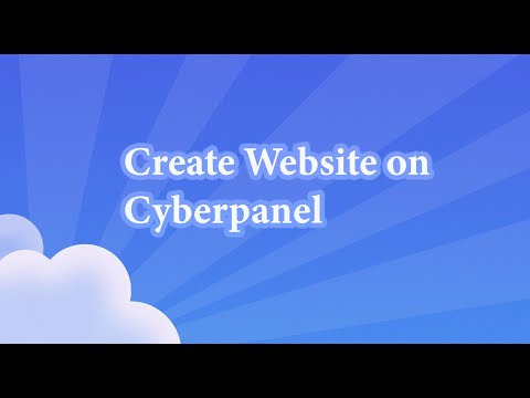 Create Website on Cyberpanel