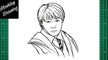 How to Draw Ron Weasley - Harry Potter