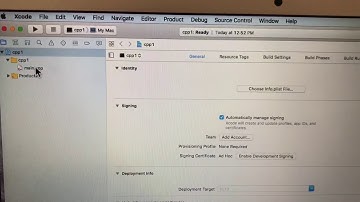 Create first C++ Hello world project using Xcode