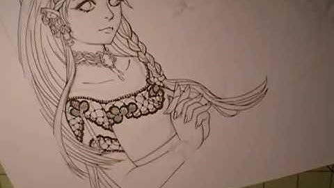 Real Time Drawing: Coloring with Copic Markers, Climbing Roses part3