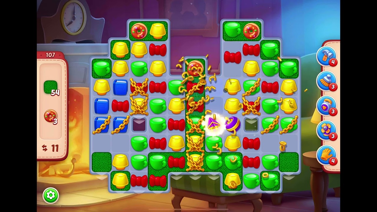 HomeScapes Level 107 no boosters (2025)