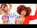 Winter Natural Hair Routine | Dry Hair Wash Day: Pre Poo + Shampoo + Deep Condition | African Pride