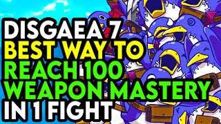 Disgaea 7 How To Max ALL Weapon Mastery In 1 Fight