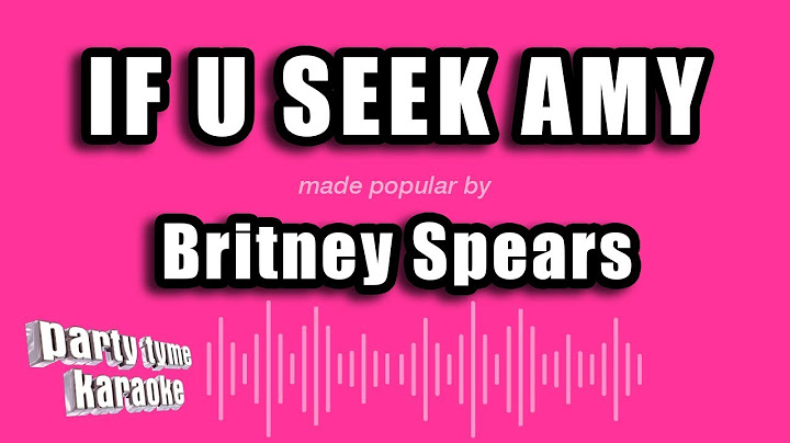 If U Seek Amy Karaoke version - Karaoke performance video thumbnail