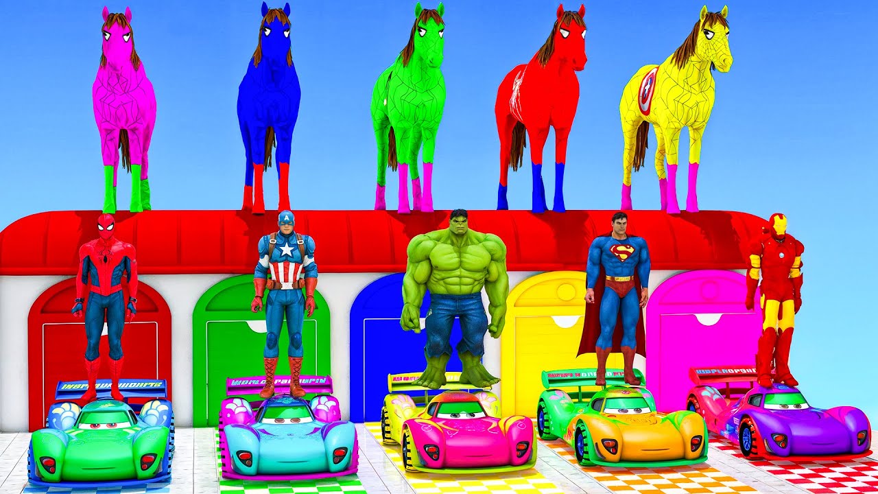 Long Slide Game With Cow Elephant Gorilla Hippopotamus Tiger 3d Animal Game Funny 3d Animals