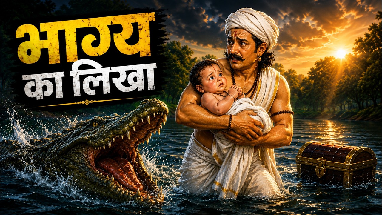 भाग्य का लिखा कभी नहीं मिटता | Bhagya Ka Likha | Hindi kahaniya | Moral stories | Cartoon story
