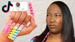 Trying Crazy Tiktok Nail Art Spiral Nails???