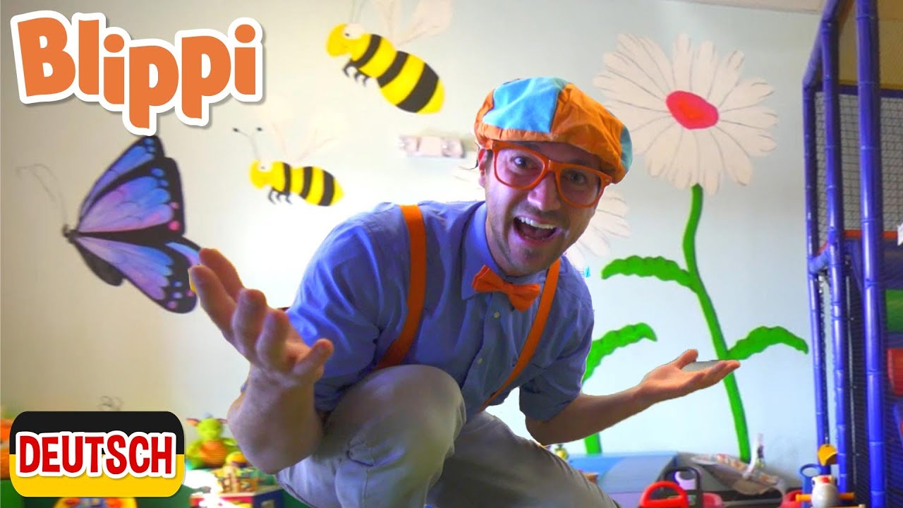 Blippi Deutsch - Blippi spielt im Indoorspielplatz | Abenteuer und Videos für Kinder